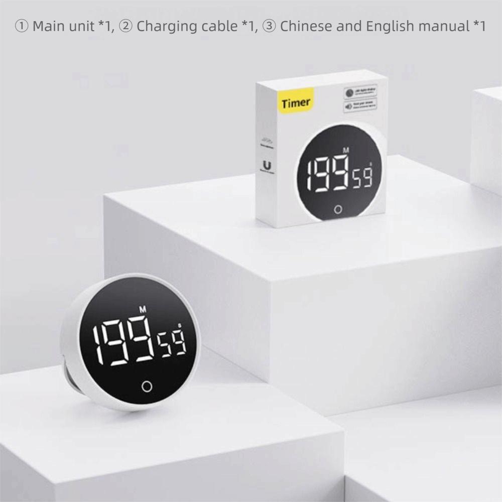 Large LED Display Cooking Digital Countdown Volume Adjustable Magnetic Egg Timer for Classrooms