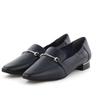 Shirring Soft Navy 245 HIMIKO/Himiko/Heel Loafers/631102