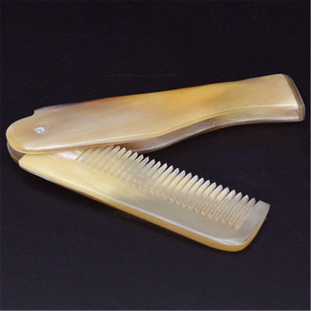 Girl Hair Styling Tool Hairdressing Yak Horn Comb Massage Comb Foldable Hair Care Tool