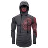 Men Trend With Mask Hood Sweatshirt Elastic Fitness Tattoo Print Hooded Sweat Homme Mens Hip Hop  Ninja Suit Streetwear