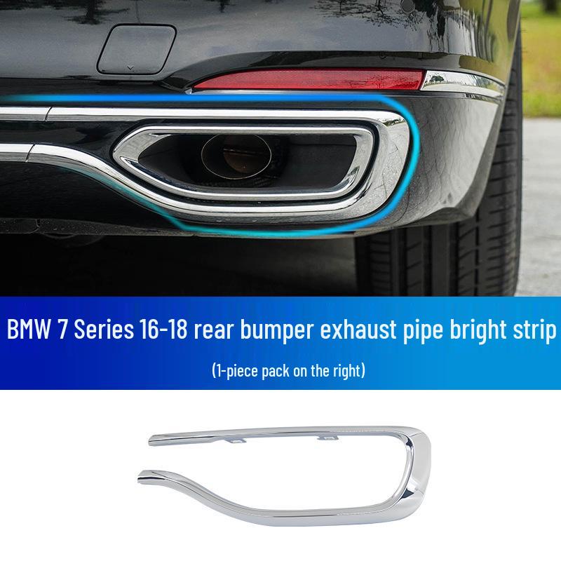 BMW 7 Series Rear Lip & Exhaust Decorative Strips for 730Li, 740Li, 750LI by Mansory