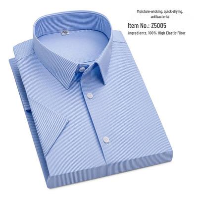Мужская вязаная рубашка с коротким рукавом в стиле business casual Yiliteng YTMYIP5005