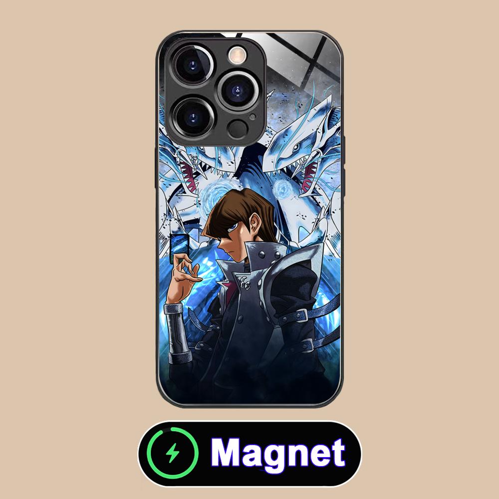 Yugioh Seto Kaiba Phone Case for iPhone 17 16 15 14 13 12 11 Air Pro Max Plus Mini Glass MagSafe Cover