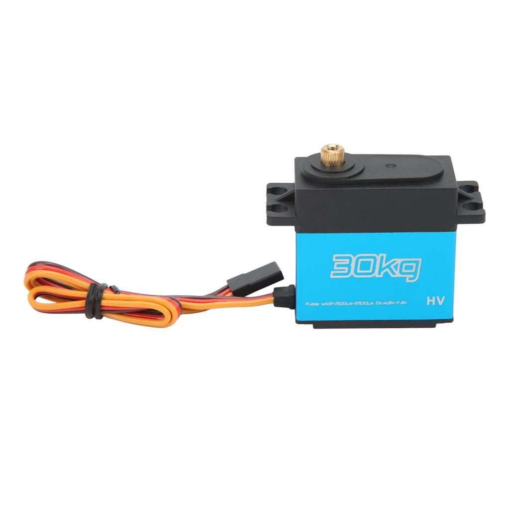 RC Сервопривод 30 кг 30 кг Алюминиевый сплав Металлические шестерни Быстрый отклик Водонепроницаемый RC Рулевой двигатель с 25T Металлическим сервоприводом