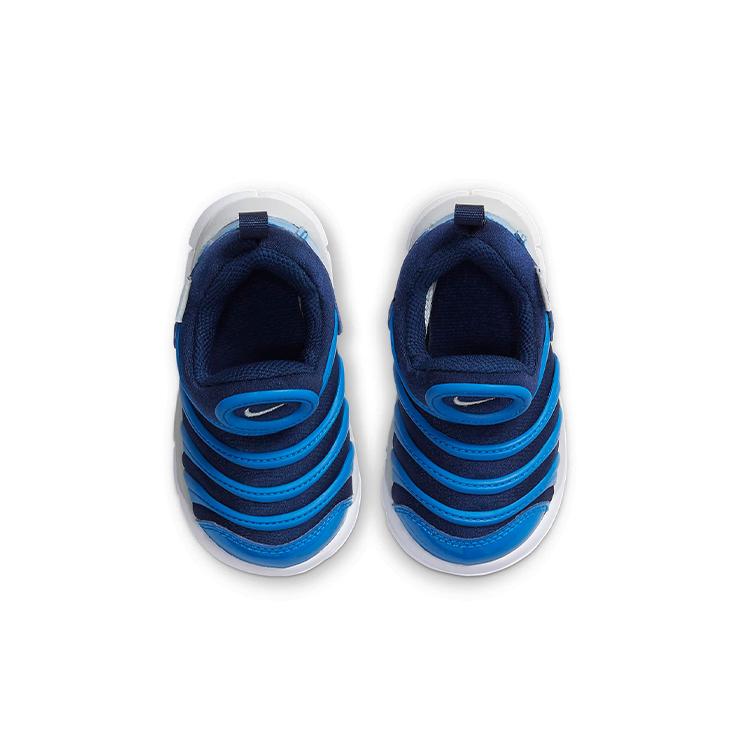 Nike Динамо Фри Гусеница Низкие Спортивные Повседневные Кроссовки Синий Белый Для Младенцев И Малышей 343938-435