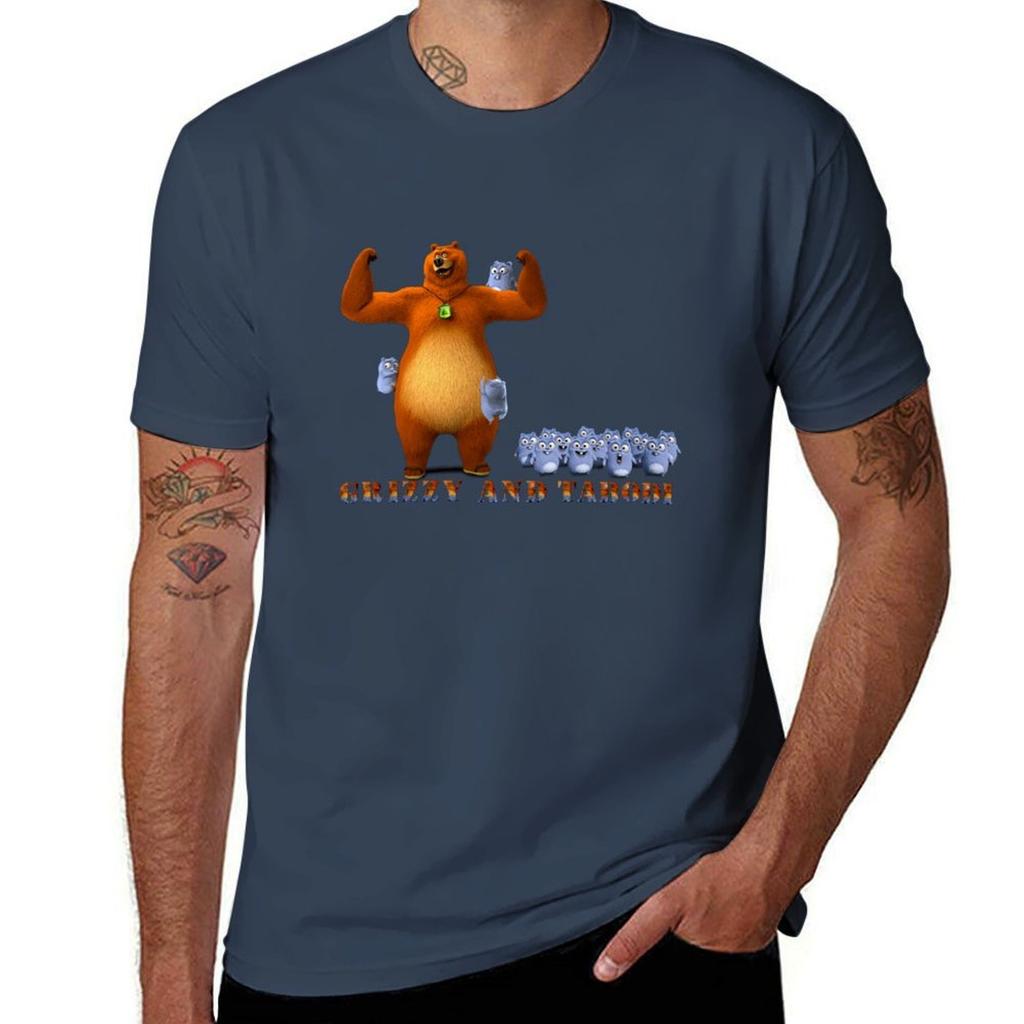 Happy Lemmings Tabodi And Grizzy Active3 Tshirt Basic Breathable Solid Color Tshirt