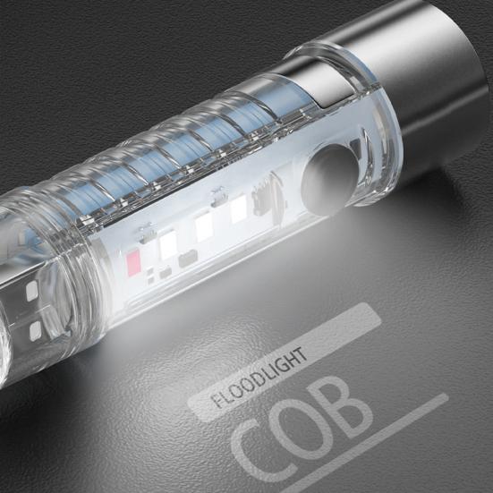 Мини-фонарик для улицы, 6 режимов, регулируемый, высокий уровень яркости, супер яркий, перезаряжаемый через USB, магнитный, портативный, для кемпинга, пешего туризма, карманный фонарик