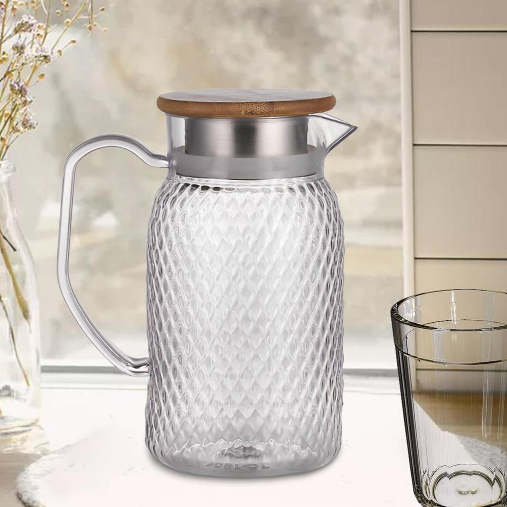 Кувшин для напитков, холодный графин с ручкой, прозрачное кафе для послеобеденного чая
