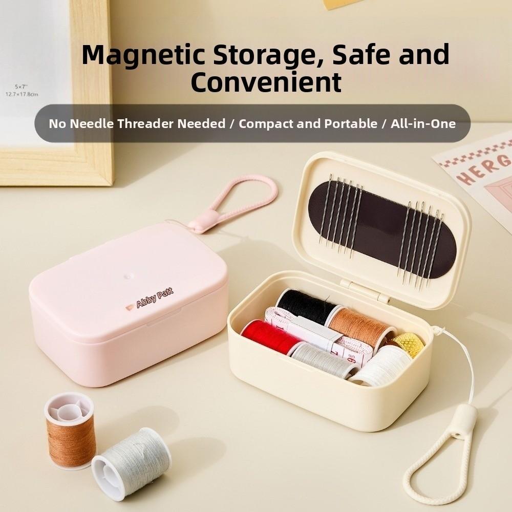 Компактный швейный набор Легкое шитье Ручной швейный набор Коробка для игл и ниток Бытовой