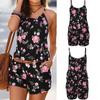 Женский праздничный мини-комбинезон с принтом Летний комбинезон с шортами