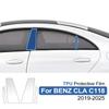 Защитная пленка из ТПУ с покраской для стойки B автомобиля Mercedes Benz CLA C118 2019-2026, вырезанная по размеру, прозрачная, устойчивая к царапинам, самозаживляющаяся наклейка PPF