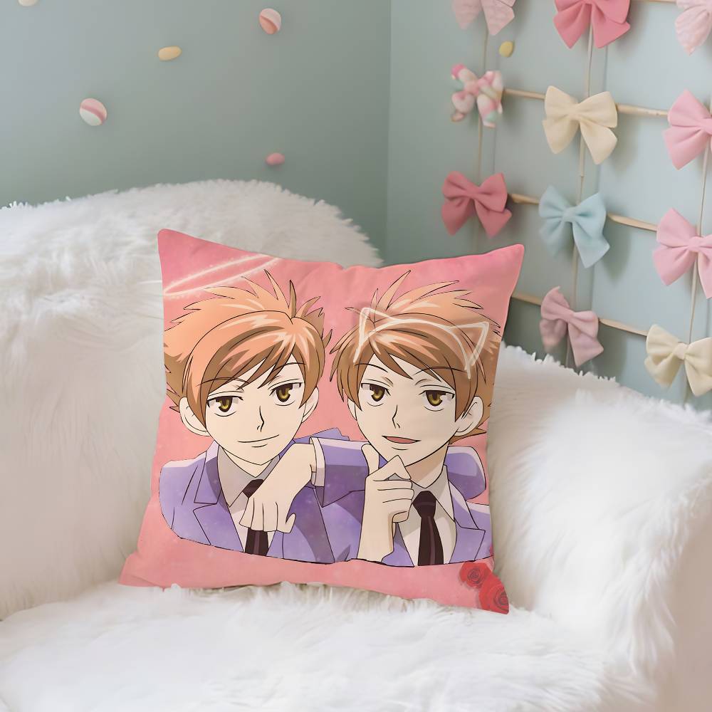 AnimeKKaorusHHikarusHHitachiins Case Plush Fabric Soft Pillowcase Double Sided Print Cushion Cover Household Gifts