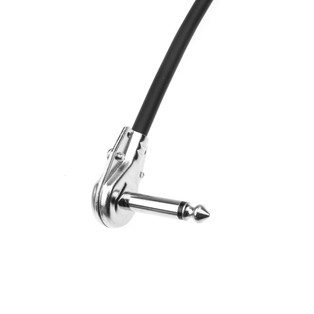 Кабель для гитарных педалей эффектов Плоский патч-корд 6,35 мм Прямоугольный дизайн типа «блин» 30 см