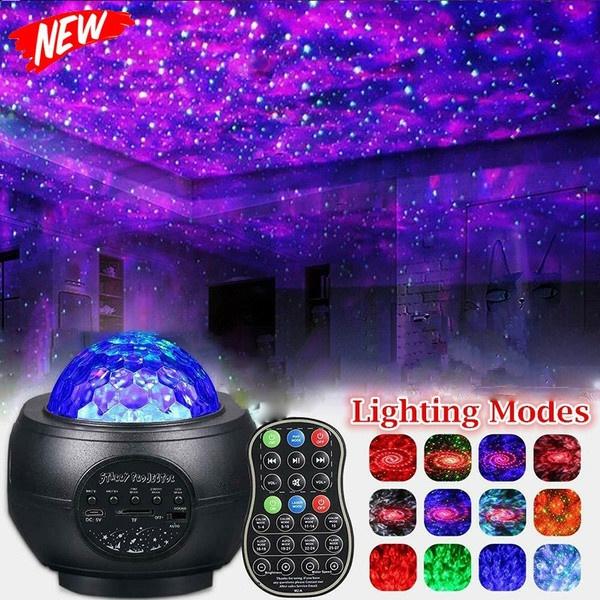 Bluetooth Звездный проектор Ночной светильник Голосовое и дистанционное управление Режимы освещения Встроенный музыкальный плеер Проекционная лампа Star Galaxy Ocean Wave