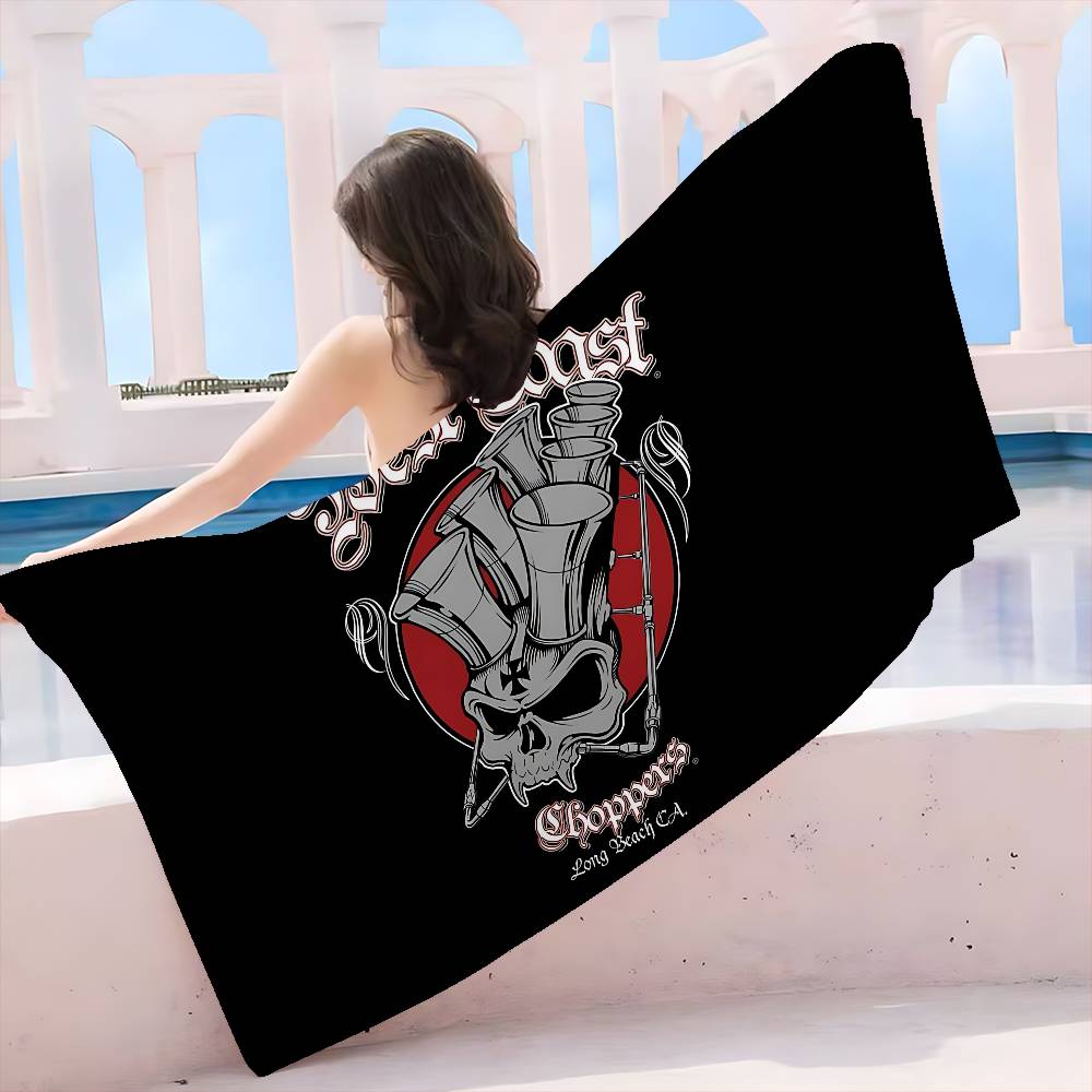 West C-Coast C-Choppers Microfiber Beach Towel Absorbent Quick dry Soft Yoga Swimming Resort Mountain Climbing Towel