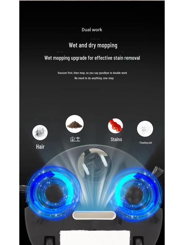 Умный робот-пылесос нового поколения с перезаряжаемой половой щеткой