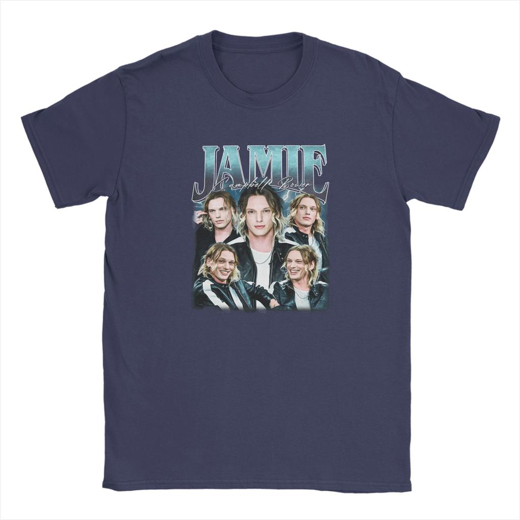Casual TShirt Summer JJamie Campbell Bower Trendy Cool T Shirts 100 Cotton Tshirt for Fun Loose Short Sleeve Clothing
