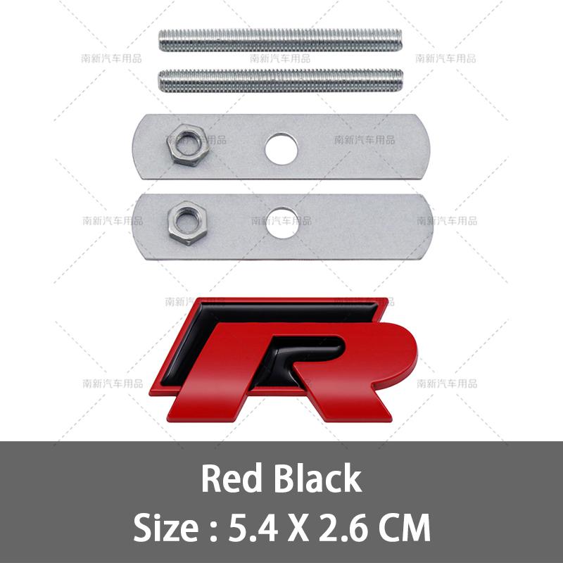 BSC1 2026 Горячий Для VOLKSWAGEN VW 3D Металлический Значок Решетки Радиатора R R line Наклейки на Решетку Для Volkswagen VW R Rline Bora Golf GTI Polo Tig fl2