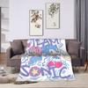 S-Sonics The H-Hedgehogs Blanket Fleece Printed  Multifunction Lightweight Throw Blankets for Bed Car Quilt