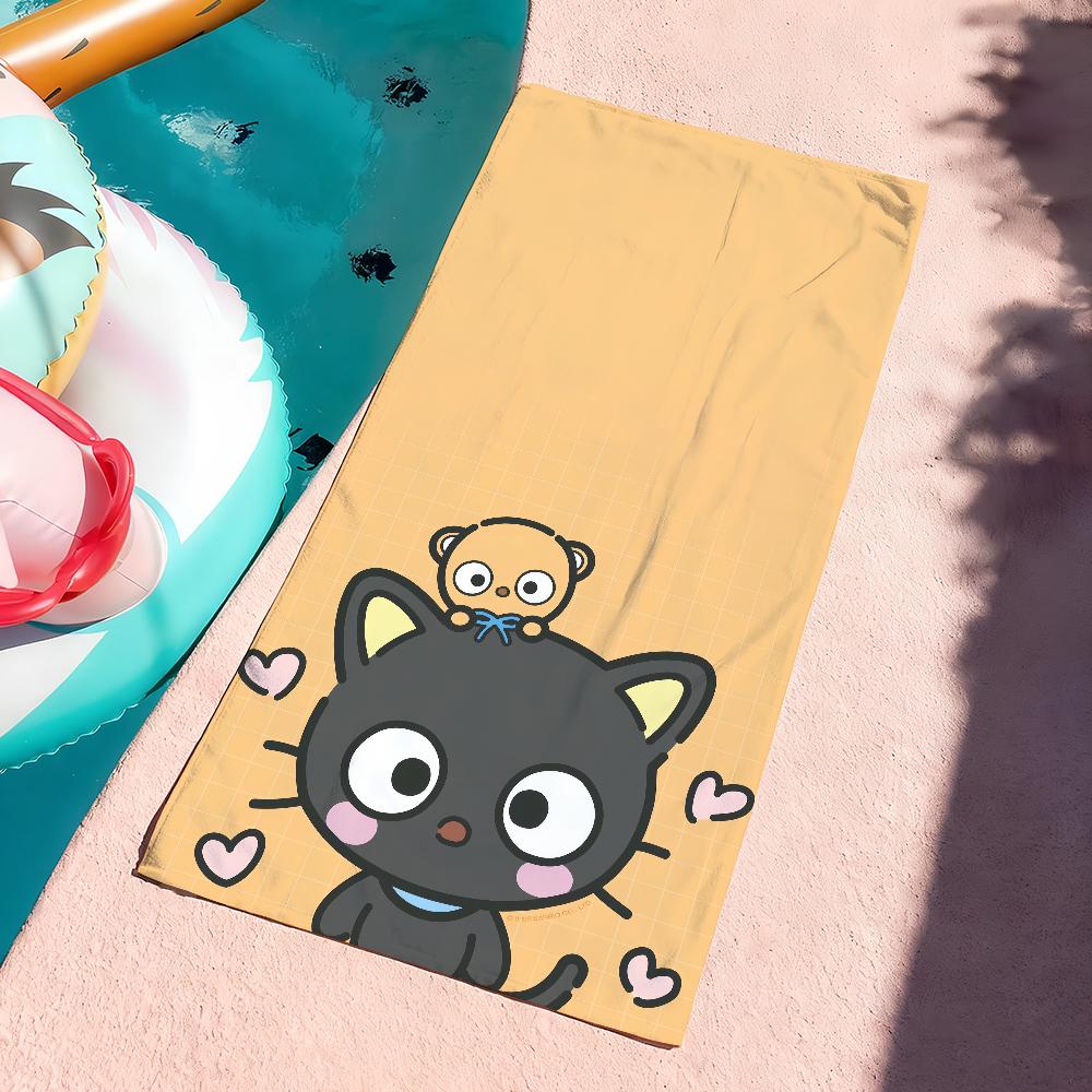 Sa Cute Cartoon C-Chococat Towel Quick Dry Soft Yoga Swimming Fitness Mountain Climbing Large Beach Towels