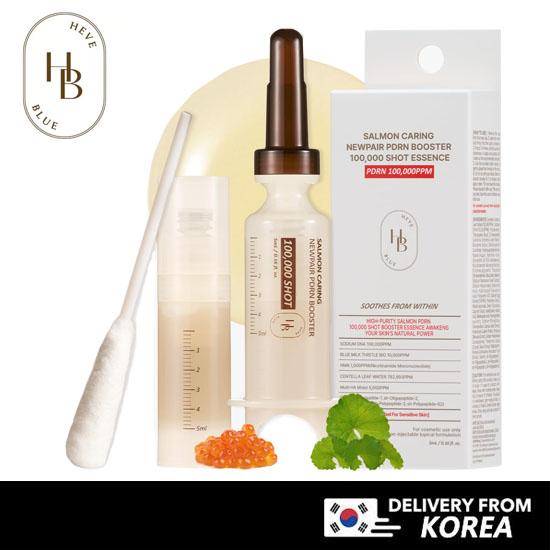 HEVEBLUE Лосось Уход Центелла Новая Пара PDRN Бустер 100 000 Выстрелов Эссенция (1 шт.)