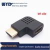 Позолоченный HDMI 1.4 L-образный адаптер 270° левый изгиб папа-мама