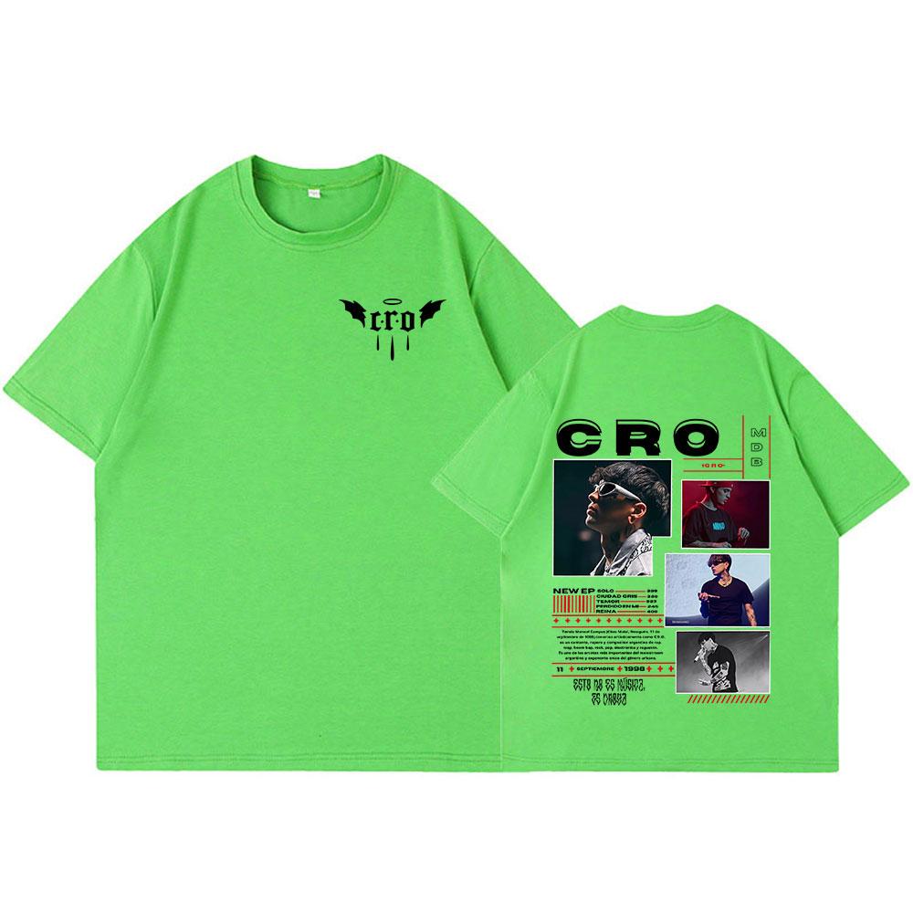 RRapper C.R.O Graphic T Shirts Men Women Clothing Hip Hop Fashion T-shirts Vintage Oversized Cotton Short Sleeve Tees Streetwear