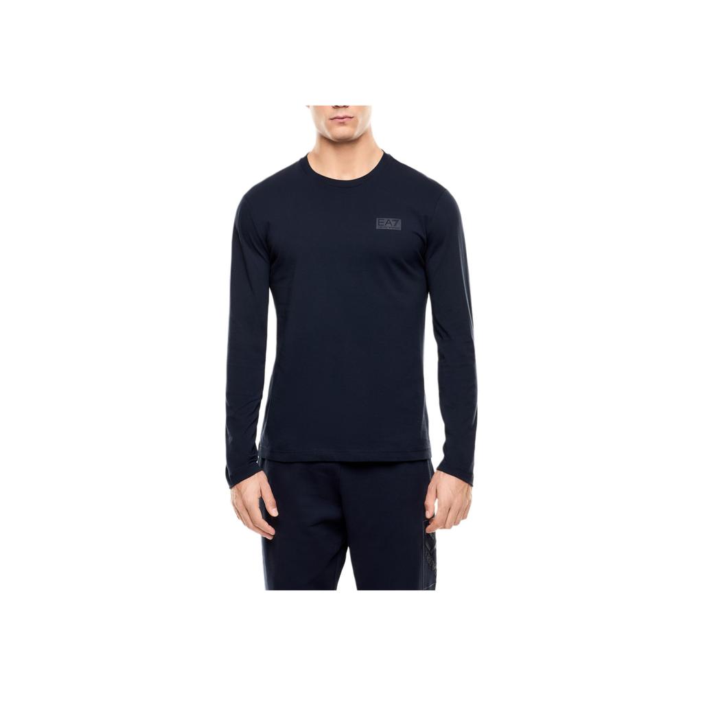 Emporio Armani Мужская спортивная футболка EA7 с длинным рукавом, приталенная, с круглым вырезом, с принтом, топ 7M001488-AF17789-UB102