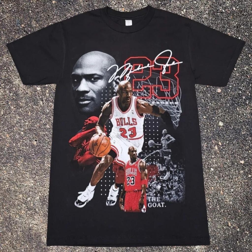 MJ Коза Баскетбол Графическая Футболка Улыбка Лето Новинка Мужская и Женская Хлопковая Футболка с Коротким Рукавом