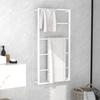 VidaXL Towel Rack White 60x10x116 Cm Steel