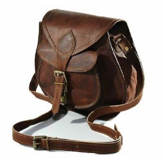 Vintage Satchel Women's Brown Messenger Genuine Cross-body Sling Shoulder Bag
