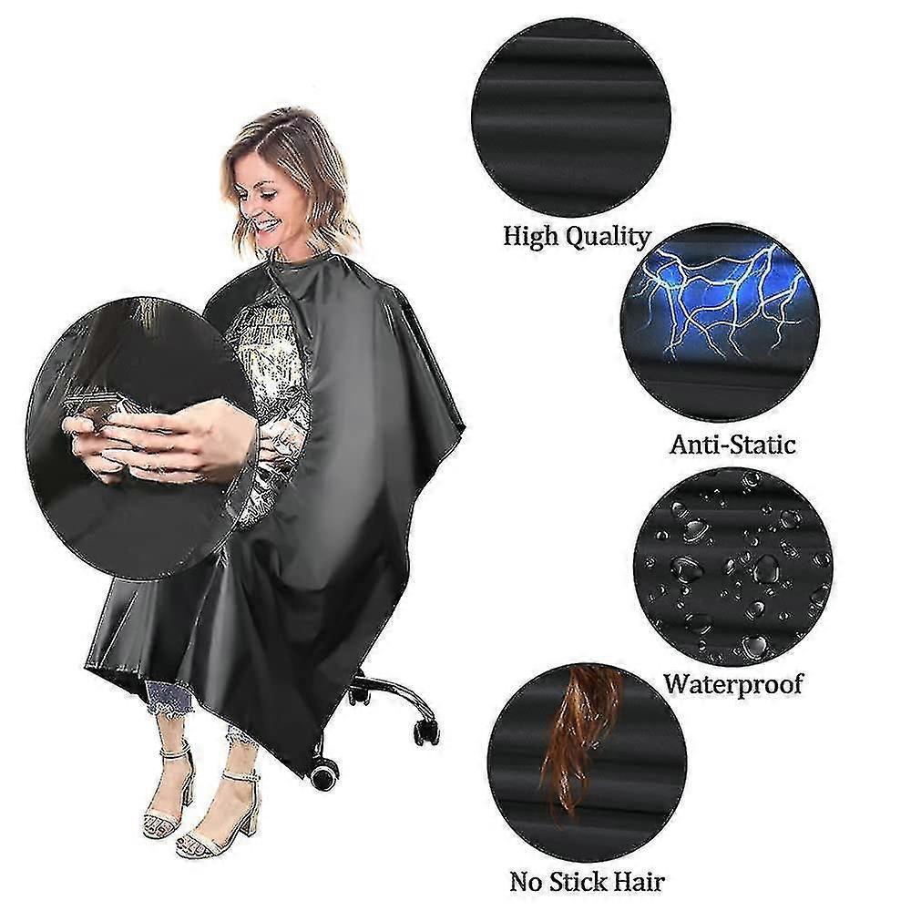 Premium Haircut Cape with Visualization Window - Adjustable Barber Cape for Salon & Home Use, Easy to Clean