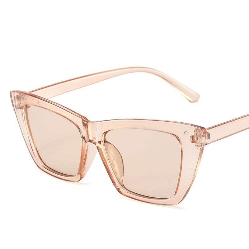 Модные солнцезащитные очки «кошачий глаз» женские ретро квадратные стеклянные солнцезащитные очки женские очки леди очки