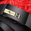 PULO Men's Automatic Leather Buckle Belt Casual Business Trendy New Men's Versatile Pure Cowhide Pant Belt