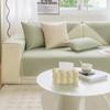 Waffle Sofa Cover Non-slip Solid Color Sofa Mat Four Seasons Universal Sofa Cushion Cover Same Model Pillowcase