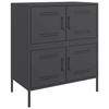 VidaXL Buffet noir 68x39x79 cm acier, armoire, placard, buffet haut, armoire latérale, armoire de rangement, organisateur de 842952