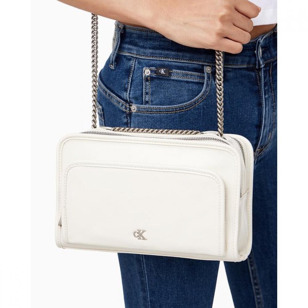Calvin Klein Jeans Double Zip Camera Bag Utility Metal Logo