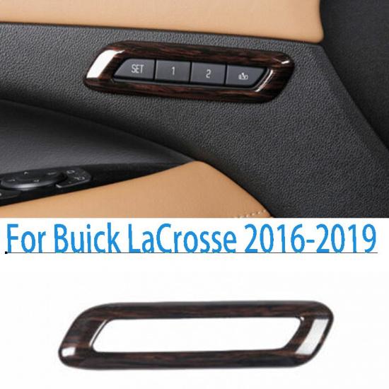 Fit For Buick LaCrosse 2016-2019 Seat Memory Button Frame Cover Trim Wood Grain