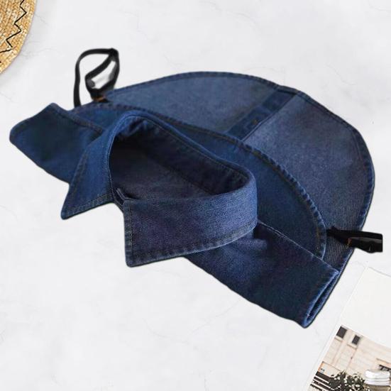 Women Fake Collar with Adjustable Straps Lapel Buttons Closure Detachable Shirt Collar Versatile Decoration