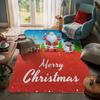 Ковер у входа в дом Домашний коврик у двери Гостиная Ванная Комната Ноги ванная комната Нескользящие коврики с водопоглощением для ванной Счастливого Рождества зима