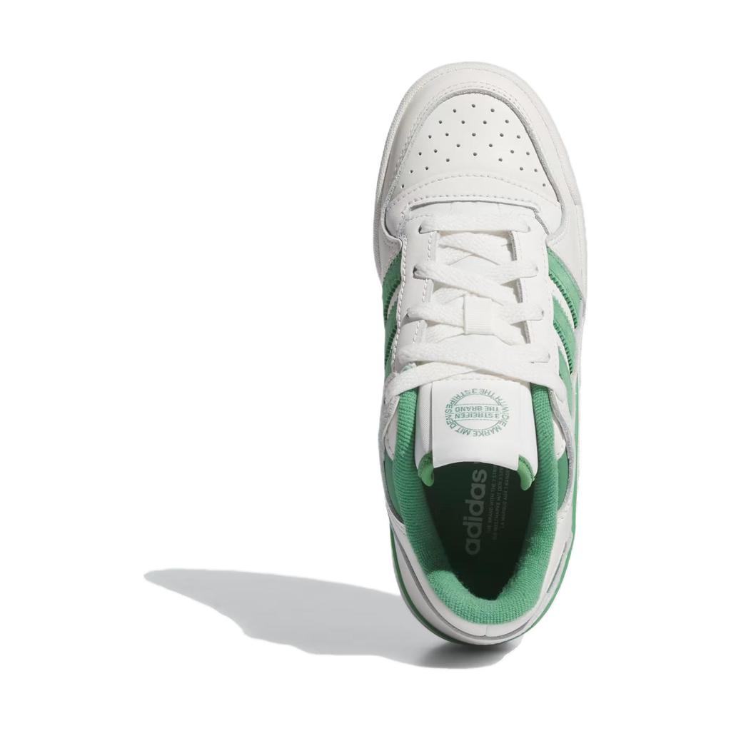 adidas Forum Low CL J Белые Preloved Green Детские кроссовки Cloud-White ID8722