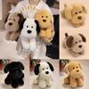 Plush Golden Retriever Dog Toy With Pp Cotton Filling For Kids And Pets