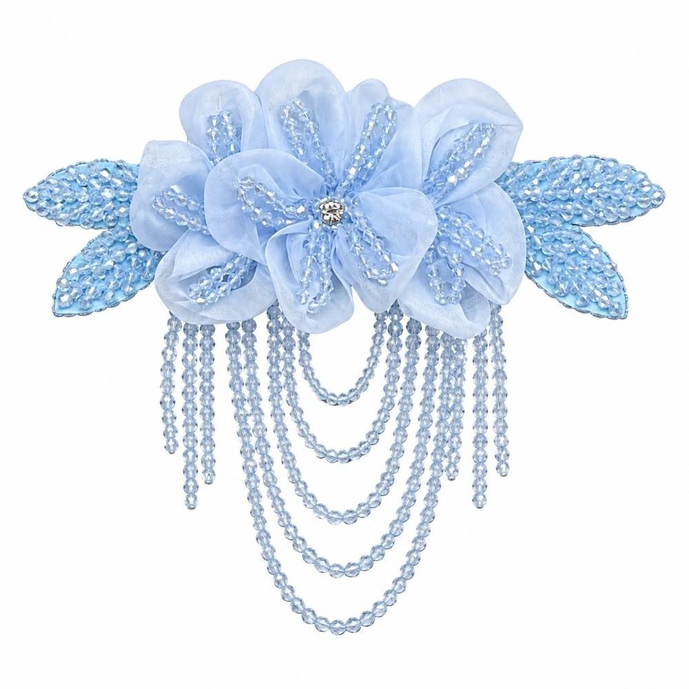 Nail Bead Decor Fabric Flower Hand-Sewn Shoulder Decorative Flowers DIY Clothing Sewing Supplies