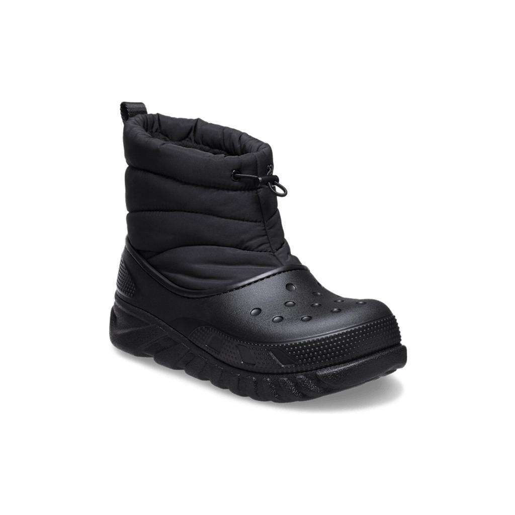Crocs Duet Max Boot Leather Soft Comfortable Short Boots Unisex Boots Black 208773