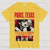 Classic 90's Horror Movie Paris Texas Graphic Print T-shirt Vintage Washed Cotton Men Women Summer Streetwear Oversized New Tees