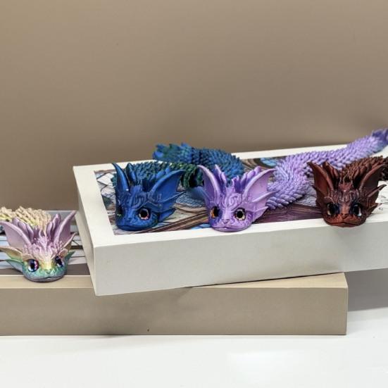 3D-печатная фигурка змеиного яйца с подвижными суставами, фигурка змеиной скорлупы, игрушка-непоседа, змеиное яйцо с шарнирной змеей внутри, настольное украшение