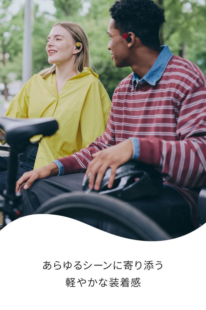 Nwm Open Ear Type Completely Wireless Ear Speaker Nwm DOTS Earphones Earphones That Do Not Block Your Ears Bluetooth NTT Sonority Charcoal Black