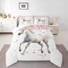 Erosebridal Teens Dirt Bike Comforter Set Twin Size, Motocross Rider Down Comforter for Kids Boys Adult Men, Motorbike Extreme Sport Bedding