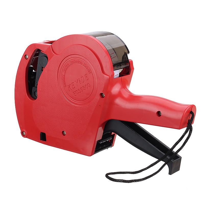 8 Digits Handheld Price Label Gun Plastic Tag Labeller Machine With 4000pcs Lable For Supermarket Shopping Mall