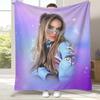 Знаменитая певица Karol G Фланелевое одеяло, Ультрамягкий теплый плюшевый плед для дома, спальни, кровати, дивана, офиса, кемпинга, пикника, подарок